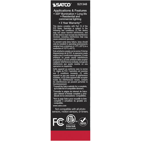 Lumos LED Medium Medium 5.50 watt 3000K LED Filament