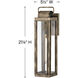 Heritage Sag Harbor LED 21 inch Burnished Bronze Outdoor Wall Mount Lantern, Large