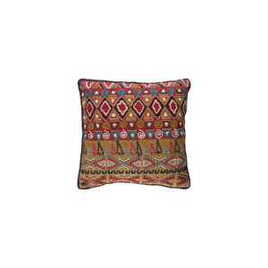 Rokel 20 X 20 inch Rust and Olive Throw Pillow