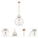 Newton Sphere 1 Light 16 inch Brushed Brass Pendant Ceiling Light