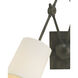 Compass 12 inch 60 watt Black Iron Swing Arm Wall Light