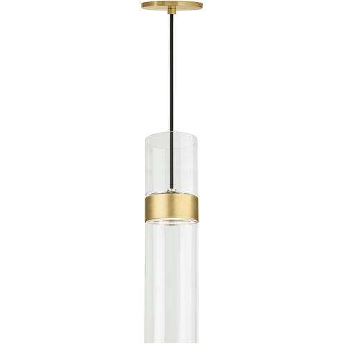 Sean Lavin Manette LED Natural Brass Pendant Ceiling Light, Integrated LED