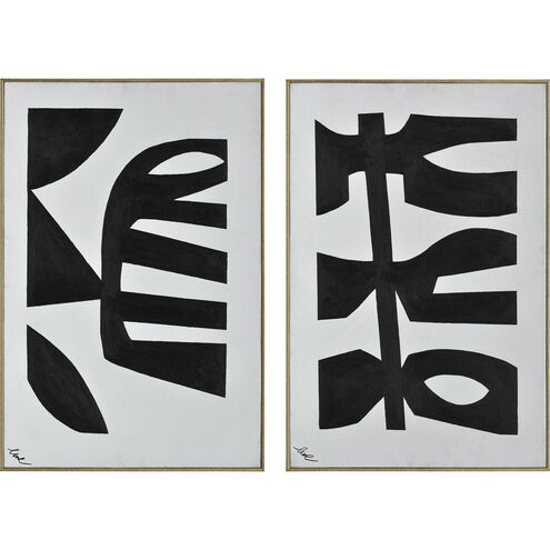 Rockwell Black/White Canvas Art, 2 Piece