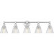 Auden 5 Light 39.75 inch Brushed Nickel Bath Vanity Wall Light