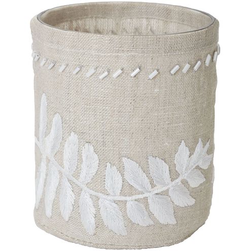 Linen Fern 4 inch Candleholder