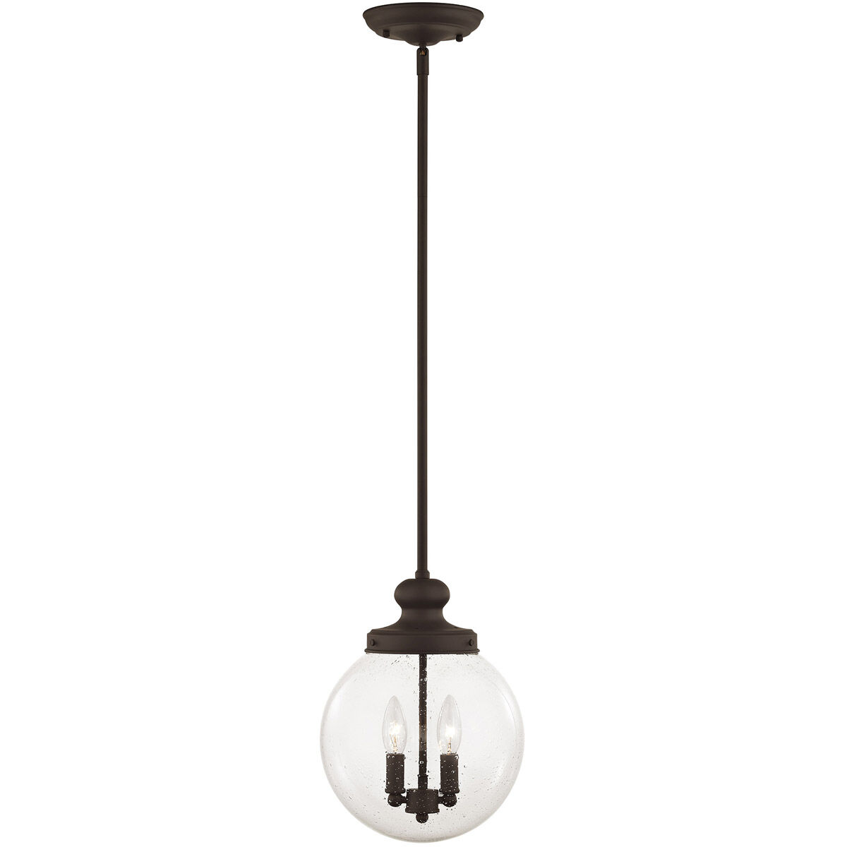 Northampton 2 Light 10 inch Bronze Pendant Ceiling Light
