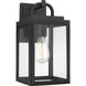 Grandbury 1 Light 14 inch Textured Black Outdoor Wall Lantern, with DURASHIELD, Medium