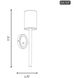 Drew & Jonathan Egmont 1 Light 4.75 inch Satin Brass Tall Sconce Wall Light