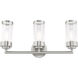 Hillcrest 3 Light 23.5 inch Brushed Nickel Bath Vanity Wall Light