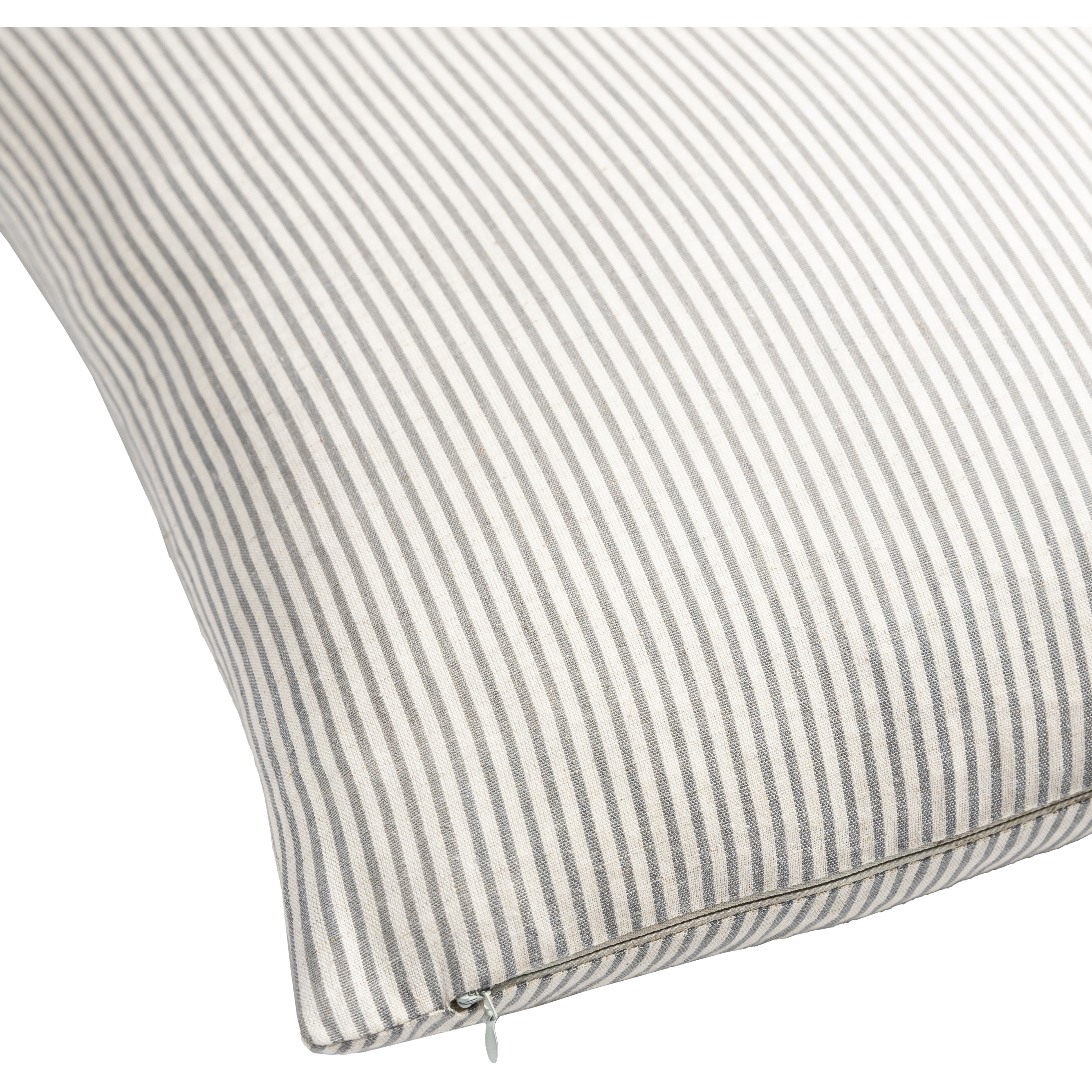 Skinny Stripe 20 inch Light Beige Pillow Kit in 20 x 20, Square