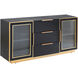 Aurelia 60 X 15.7 inch Ebony and Gold Sideboard