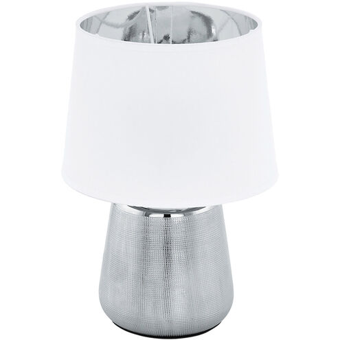 Manalba 1 11.5 inch 40 watt Silver Table Lamp Portable Light