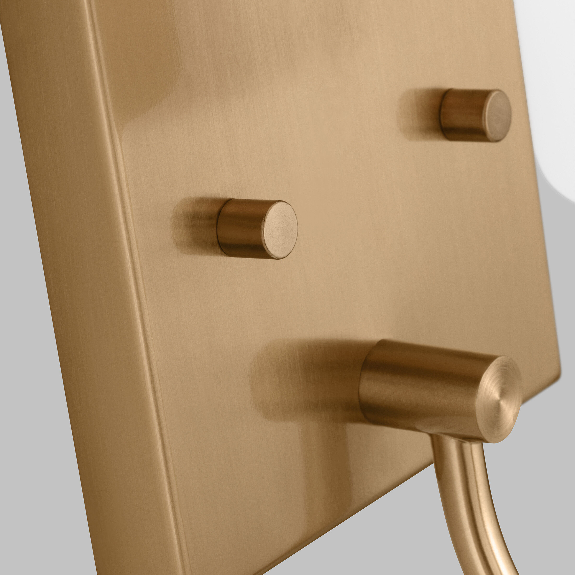 Oak Moore 1 Light 4.88 inch Satin Brass Bath Vanity Wall Light