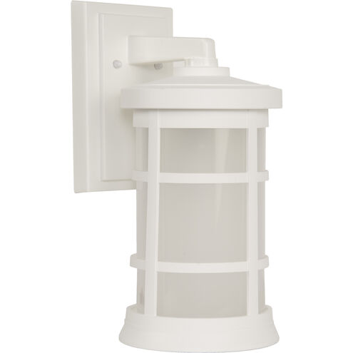 Resilience Lanterns 1 Light 15 inch Textured White Outdoor Wall Lantern in Textured Matte White