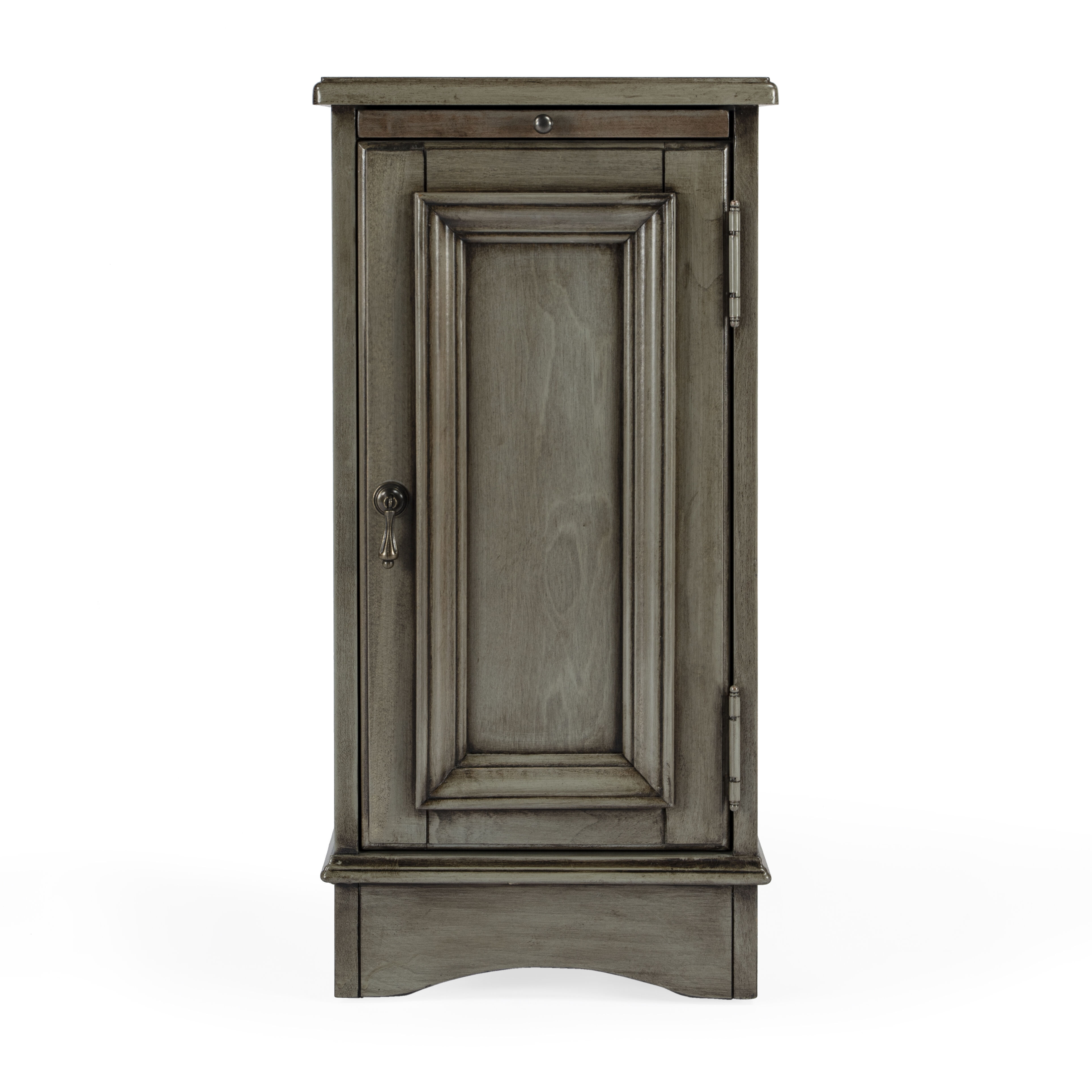 Masterpiece Harling  Silver Satin Chairside Chest