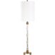 York 36.75 inch 150.00 watt Crystal and Antique Brass Buffet Lamp Portable Light