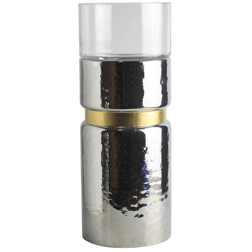 Halloway 15.2 X 5.9 inch Candle Holder in Silver
