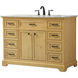 Americana 48 X 22 X 35 inch Natural Wood Vanity Sink Set