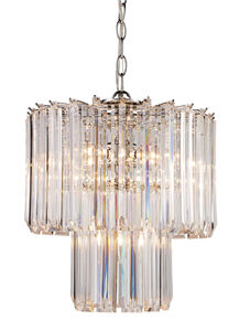 Tranquility 5 Light 14 inch Polished Chrome Chandelier Ceiling Light in Acrylic Clear/Beveled