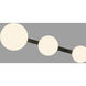 Juniper LED 28.63 inch Black Bath Vanity Light Wall Light