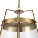 Judy 3 Light 16 inch Satin Brass Pendant Ceiling Light