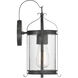 Preston 1 Light 14.13 inch Iron Oxide Outdoor Wall Lantern
