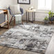 Allegro 84 X 63 inch Light Grey Rug, Rectangle