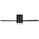 Era 52 Hugger LED 52 inch Midnight Black with Midnight Black/American Walnut Reversible Blades Indoor/Outdoor Ceiling Fan