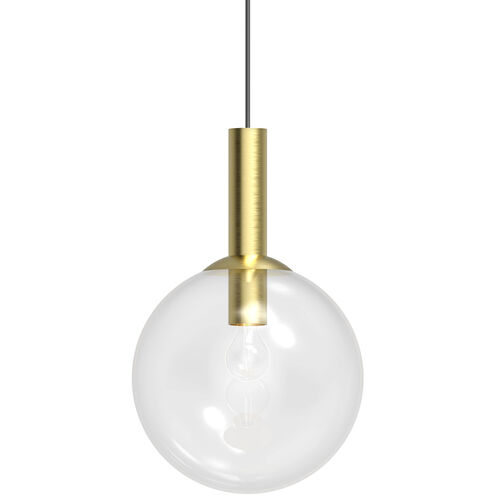 Bubbles 1 Light 12 inch Satin Brass Pendant Ceiling Light