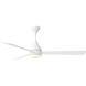 Streaming 60 inch Matte White Indoor/Outdoor Smart Ceiling Fan