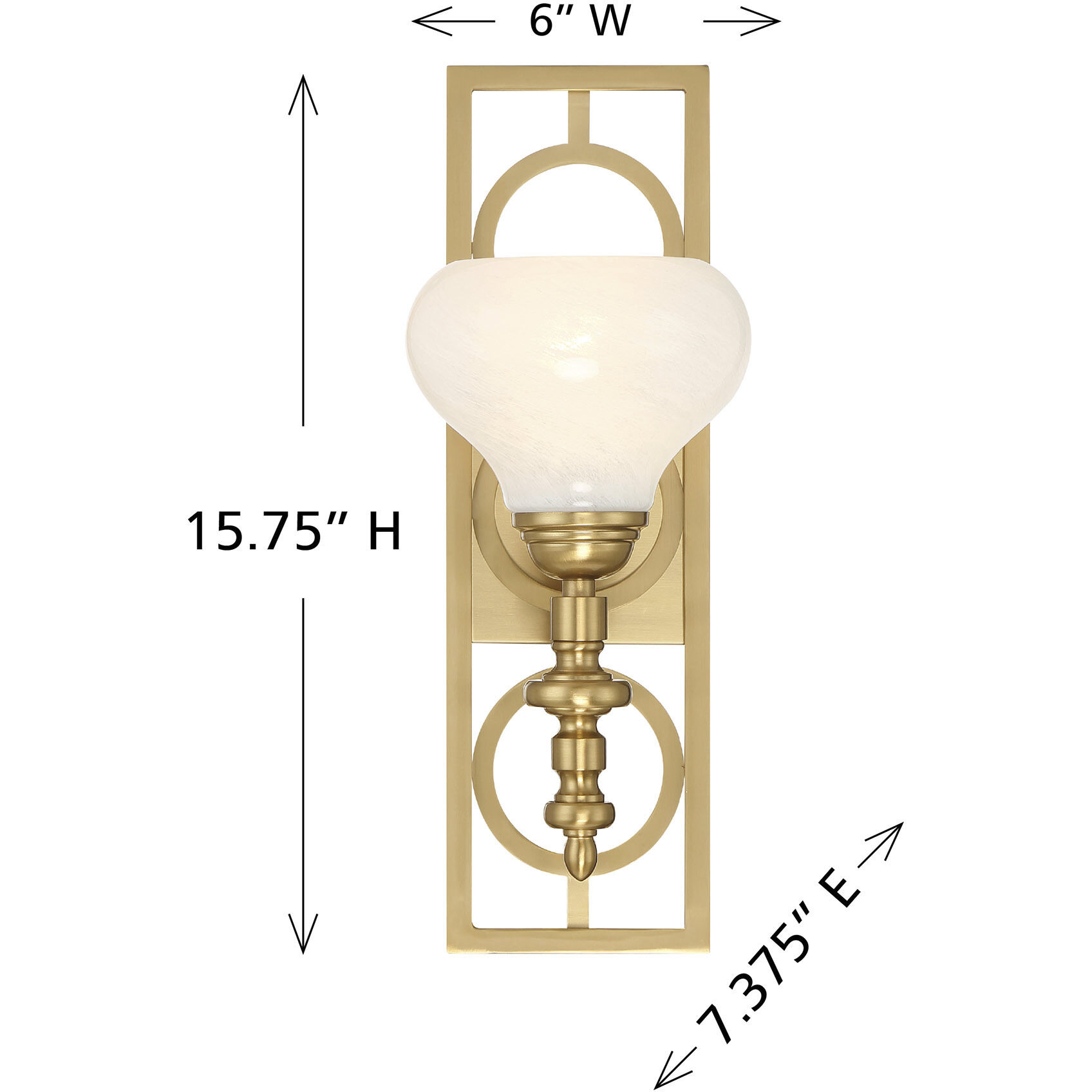 Allston Wall Sconce Wall Light in Warm Brass
