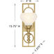 Allston Wall Sconce Wall Light in Warm Brass
