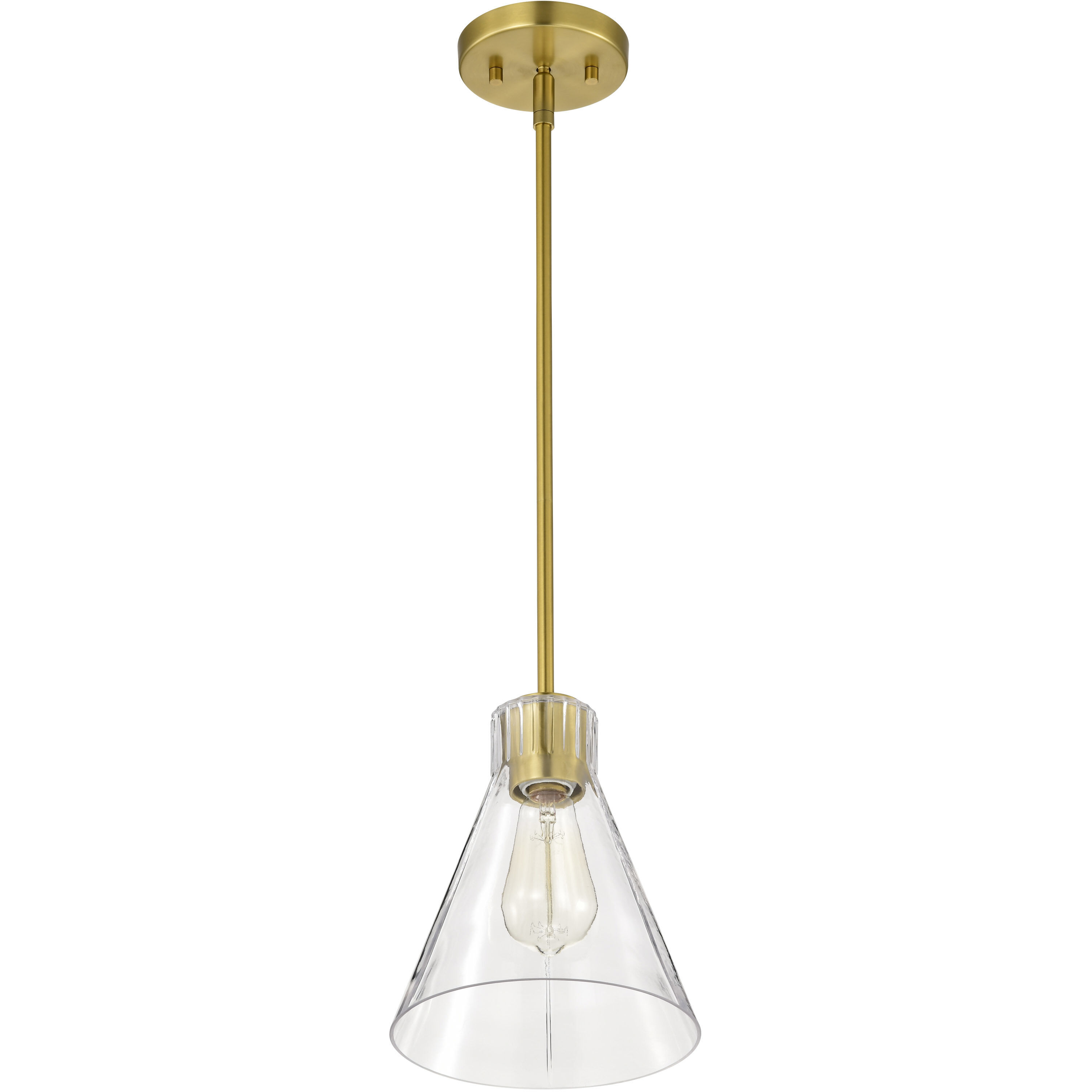 Gianna 8 inch Vintage Brass Pendant Ceiling Light