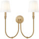 Jisele Wall Sconce Wall Light in Rubbed Brass