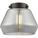 Franklin Restoration Fulton LED 7 inch Black Antique Brass Mini Pendant Ceiling Light in Plated Smoke, Franklin Restoration