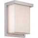 Ledge LED 8 inch Brushed Aluminum Outdoor Wall Light in 3500K, 8in.