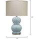 Bubble 22 inch 150 watt Blue Table Lamp Portable Light