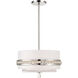 Sutton 3 Light 18.38 inch Polished Nickel Semi Flush And Pendant Ceiling Light