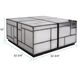 Braque 32.75 X 16 inch Smokey Gray and Black Coffee Table