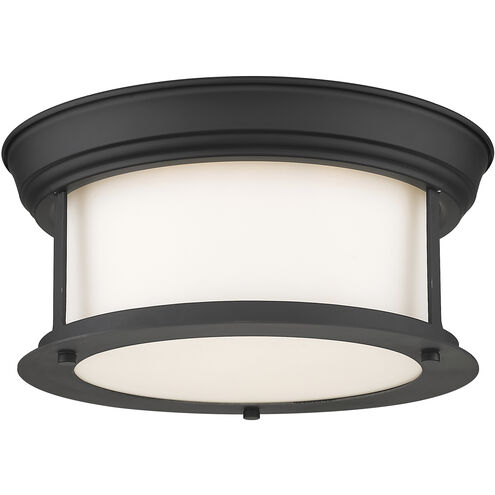 Sonna 2 Light 11 inch Matte Black Flush Mount Ceiling Light