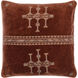 Velour 21 X 13 inch Chocolate / Bronze / Mocha / Brick / Ash Lumbar Pillow in 13 x 21