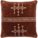 Velour 22 X 22 inch Chocolate/Bronze/Mocha/Brick/Ash Accent Pillow