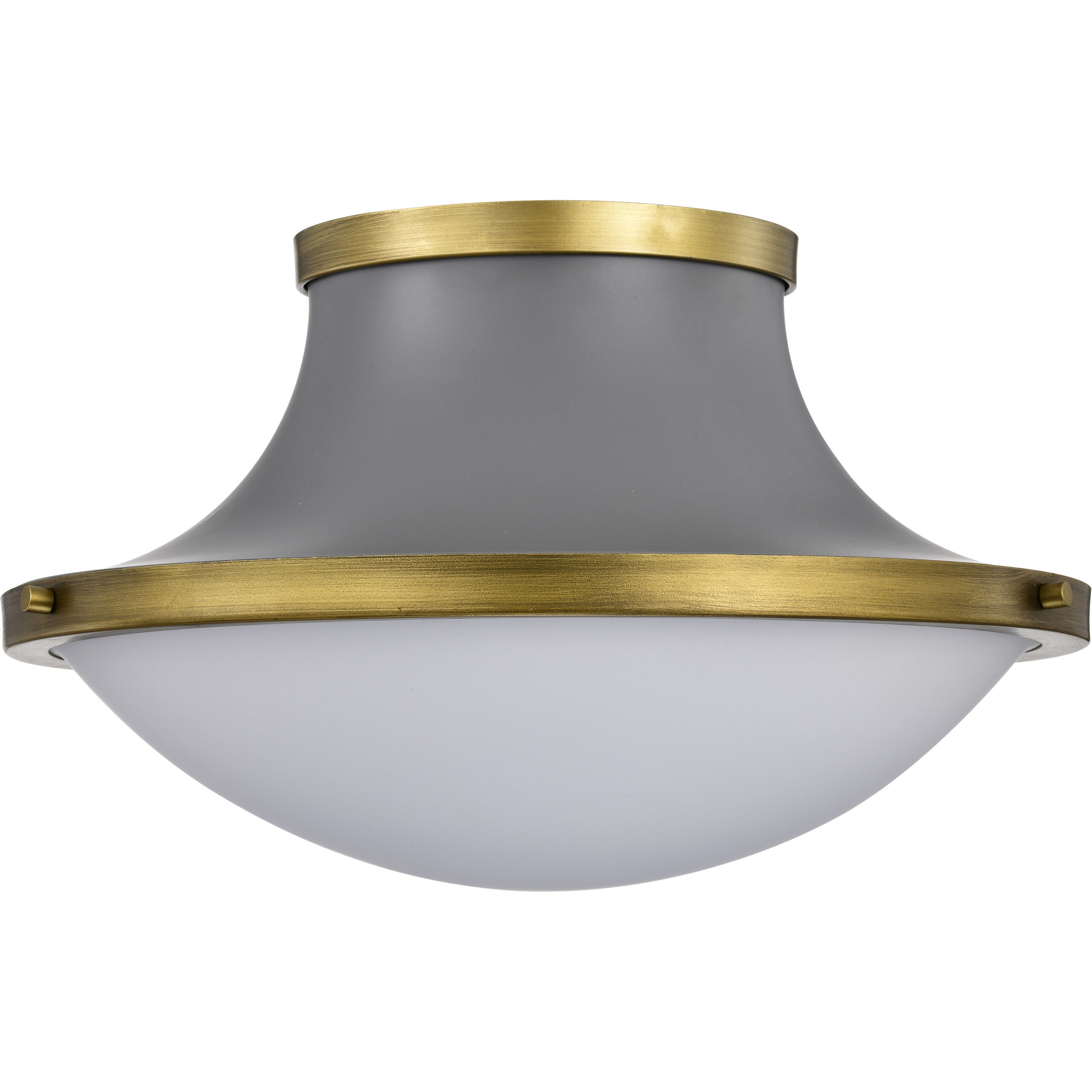 Lafayette 1 Light 18 inch Matte Gray Flush Mount Ceiling Light