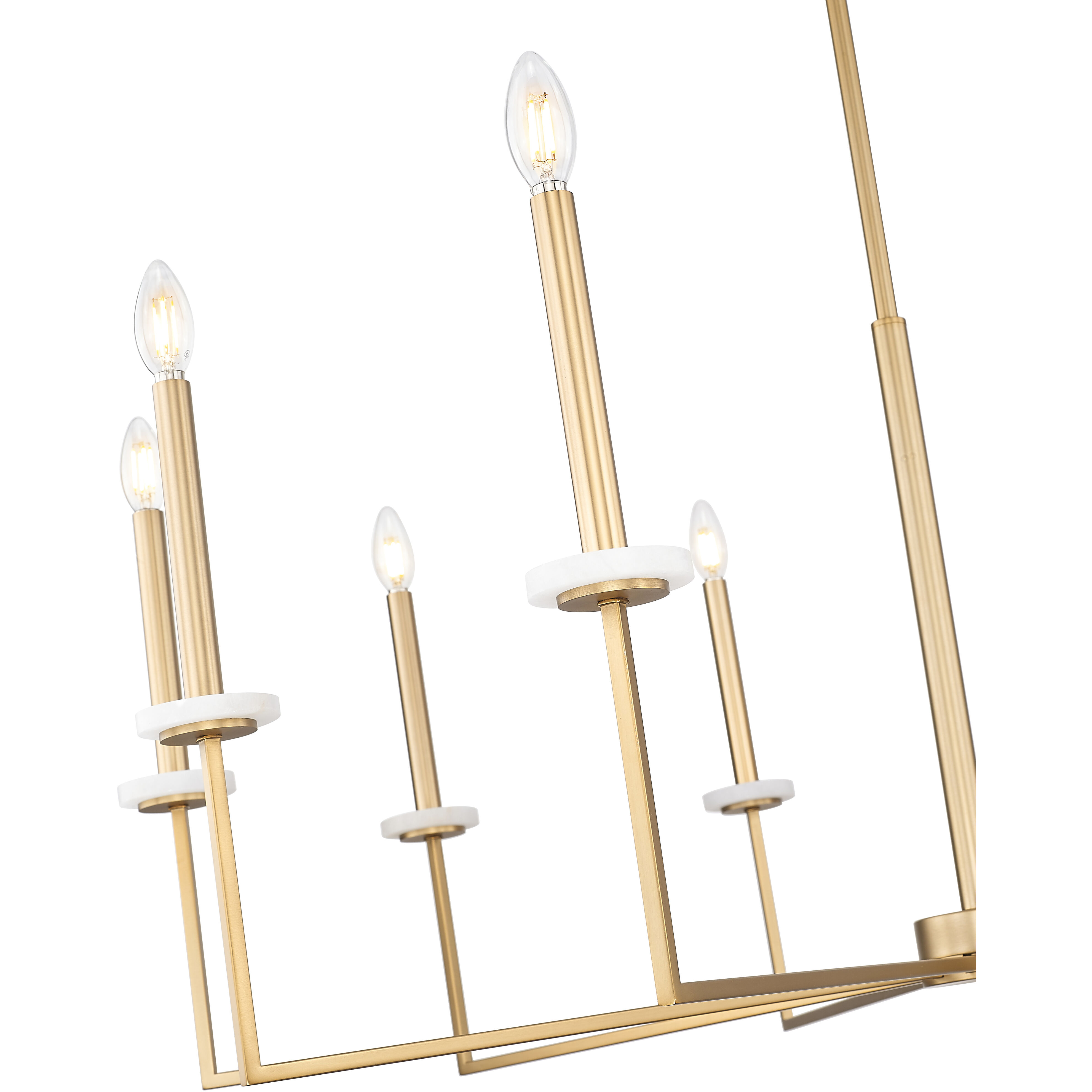 Gaultier 10 Light 44.75 inch Mondern Gold Chandelier Ceiling Light in Modern Gold
