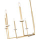 Gaultier 10 Light 44.75 inch Mondern Gold Chandelier Ceiling Light in Modern Gold
