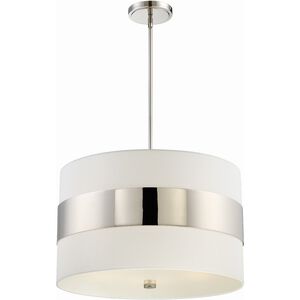 Grayson 5 Light 23 inch Polished Nickel Chandelier Ceiling Light