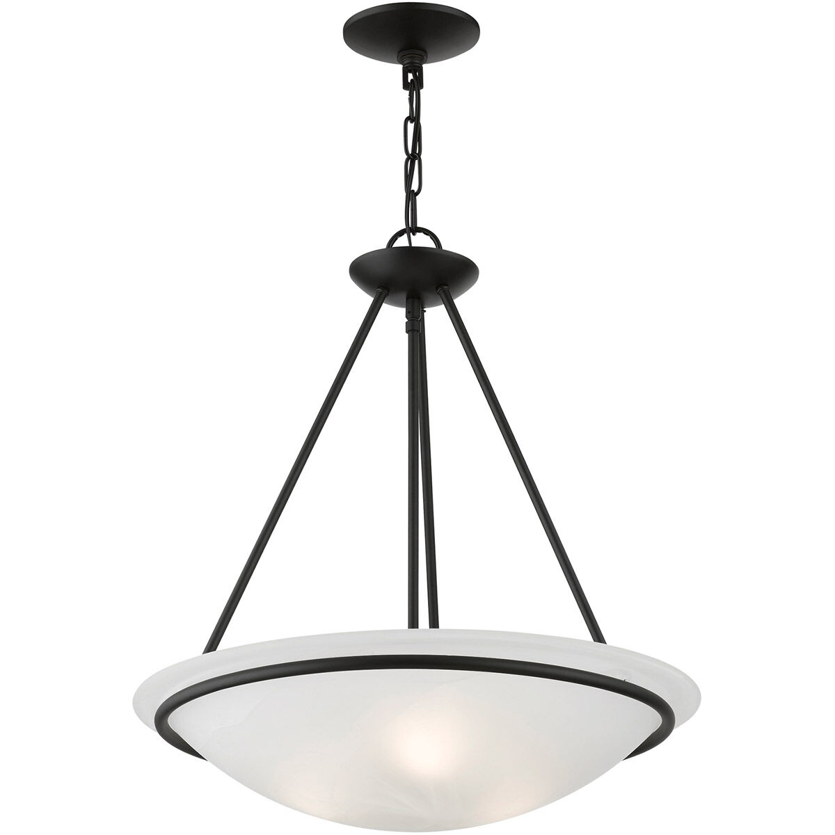 Newburgh 3 Light 20 inch Black Pendant Chandelier Ceiling Light