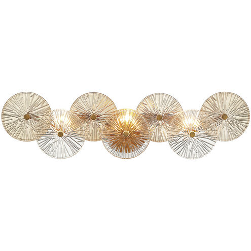 Sue Anne 3 Light 29.5 inch Gold Vanity Light Wall Light