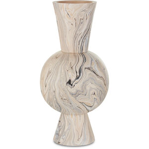 Gray Marbleized 16 inch Vase
