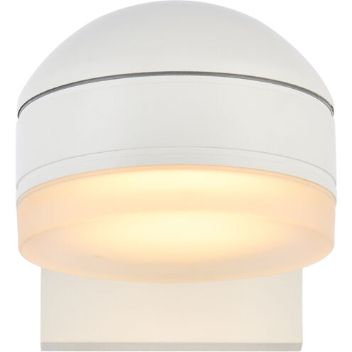 Raine 5 inch White Outdoor Wall Light